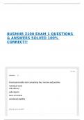 BUSMHR 3100 EXAM 1 QUESTIONS & ANSWERS SOLVED 100&percnt; CORRECT&excl;&excl; 