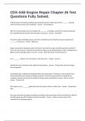 CDX-ASE Engine Repair Chapter 26 Test Questions Fully Solved&period;