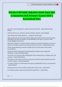Florida 3-20 Public Adjusters State Exam &lpar;Set 1&rpar; Questions And Answers &vert;Latest 2025 &vert; Guaranteed Pass&period;