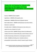 Timby Ch&period; 45 Caring for Clients with  Disorders of the Upper GI Tract 2024&sol;2025 Exam Questions and Answers  &vert; 100&percnt; Solved
