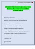 STUDY HESI A2 - Grammar &lpar;Questions&rpar; Exam Questions And Answers &vert;Latest 2025 &vert; Guaranteed Pass&period;