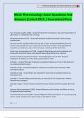 HOSA Pharmacology Exam Questions And Answers &vert;Latest 2025 &vert; Guaranteed Pass&period;