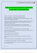 HTML and CSS Exam Questions And Answers &vert;Latest 2025 &vert; Guaranteed Pass&period;