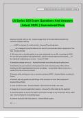 LA Series 103 Exam Questions And Answers &vert;Latest 2025 &vert; Guaranteed Pass&period;