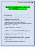 LSUHSC HDI Exam Questions And Answers &vert;Latest 2025 &vert; Guaranteed Pass&period;