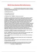 PHB 301 Exam Questions With Verified Answers 