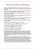 PHB-301 Final Test With 100&percnt; Complete Solutions 