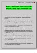 Module 7 Problem Set Exam Questions And Answers &vert;Latest 2025 &vert; Guaranteed Pass&period;