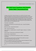 MLS ASCP Exam Questions And Answers &vert;Latest 2025 &vert; Guaranteed Pass&period;
