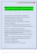MPOETC ACT 120 Certification Exam Questions And Answers &vert;Latest 2025 &vert; Guaranteed Pass&period;