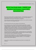NR 547 Final Study Guide &ndash; PMHNP Exam Questions And Answers &vert;Latest 2025 &vert; Guaranteed Pass&period;