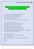 NURS 232- Exam 2 Questions And Answers &vert;Latest 2025 &vert; Guaranteed Pass&period;