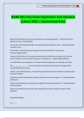 NURS 681 Final Exam Questions And Answers &vert;Latest 2025 &vert; Guaranteed Pass&period;