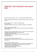 LWSO 201 - Test 3 Questions and answers 2025&period;