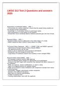 LWSO 313 Test 2 Questions and answers 2025&period;