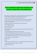 PACE Certification ASAP Exam Questions And Answers &vert;Latest 2025 &vert; Guaranteed Pass&period;