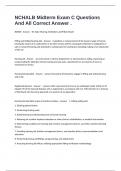 NCHALB Midterm Exam C Questions And All Correct Answer &period;