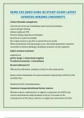NURS 233 &lpar;MED SURG III&rpar; STUDY GUIDE LATEST  UPDATED HERZING UNIVERSITY&period;