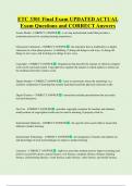ETC 3301 Final Exam UPDATED ACTUAL Exam Questions and CORRECT Answers