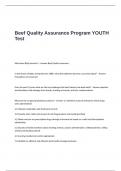 Beef Quality Assurance Program YOUTH Test