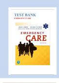 Test Bank Emergency Care 14thEdition Daniel Limmer-latest- 2024/2025 A+ Questions Correct Solutions New Update