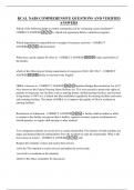 RCAL NABS COMPREHENSIVE QUESTIONS AND VERIFIED ANSWERS