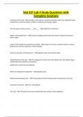 biol 227 Lab 4 Study Questions with Complete Solutions