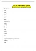 biol 227 Exam 1 Study Guide &plus; Questions with Complete Answers