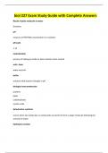 biol 227 Exam Study Guide with Complete Answers
