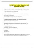 biol 227 Exam- Algae &vert;Questions with Complete Solutions