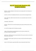 biol 227 Study Guide Questions with Complete Solutions