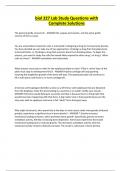 biol 227 Lab Study Questions with Complete Solutions