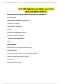 biol 227 lecture Exam Study Questions with Complete Answers