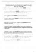 CTSP 2024 UPDATE COMPREHENSIVE QUESTIONS AND VERIFIED ANSWERS