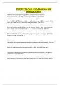 WGU C779 Actual Exam Questions and Correct Answers