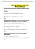 C779 Exam Questions and Correct Answers Rated A&plus;