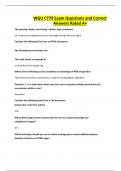 WGU C779 Exam Questions and Correct Answers Rated A&plus;