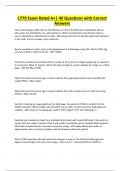 C779 Exam Rated A&plus;&vert; 49 Questions with Correct Answers