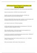 BUNDLE OF C779 EXAMS&vert; LATEST UPDATE QUESTIONS& ANSWERS