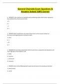 General Chairside Exam Questions & Answers Solved 100&percnt; Correct