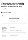 WEB WOC Seminars &lpar;2025&rpar; comprehensive questions and verified answers &lpar; detailed & elaborated&rpar; ACTUAL EXAM 2025 TEST&excl;&excl;