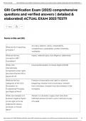 GRI Certification Exam &lpar;2025&rpar; comprehensive questions and verified answers &lpar; detailed & elaborated&rpar; ACTUAL EXAM 2025 TEST&excl;&excl;