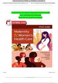 Test Bank for Maternity & Women&rsquo;s Health Care&comma; 13th Edition by Lowdermilk - 9780323810203 Newest Edition 2025