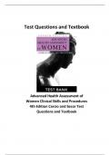 Advanced Health Assessment of Women Clinical Skills and Procedures 4th Edition
