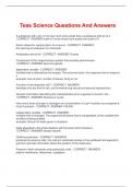 Teas Science Questions And Answers