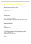 ISDS 7070 Exam 2 Questions with Correct Answers Latest Update 2025 Already Passed 