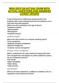 WGU D075 OA ACTUAL EXAM WITH ACTUAL QUESTIONS AND ANSWERS LATEST UPDATE