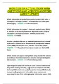 WGU D220 OA ACTUAL EXAM WITH QUESTIONS AND VERIFIED ANSWERS LATEST UPDATE