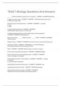 TEAS 7-Biology Questions And Answers