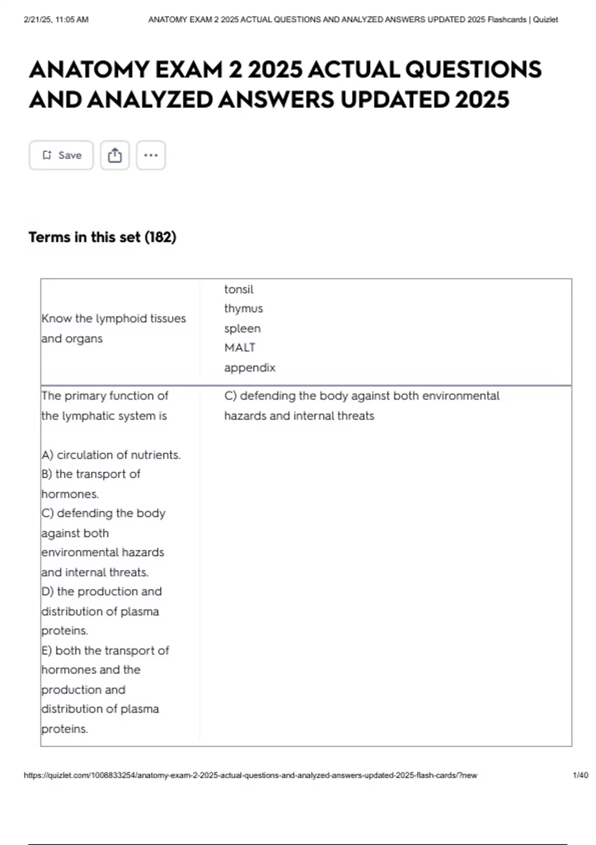 ANATOMY EXAM 2 2025 ACTUAL QUESTIONS AND ANALYZED ANSWERS UPDATED 2025 ...